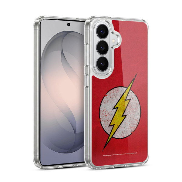 The Flash DC Comics Logo Distressed Look Soft Gel Case for Samsung Galaxy S26