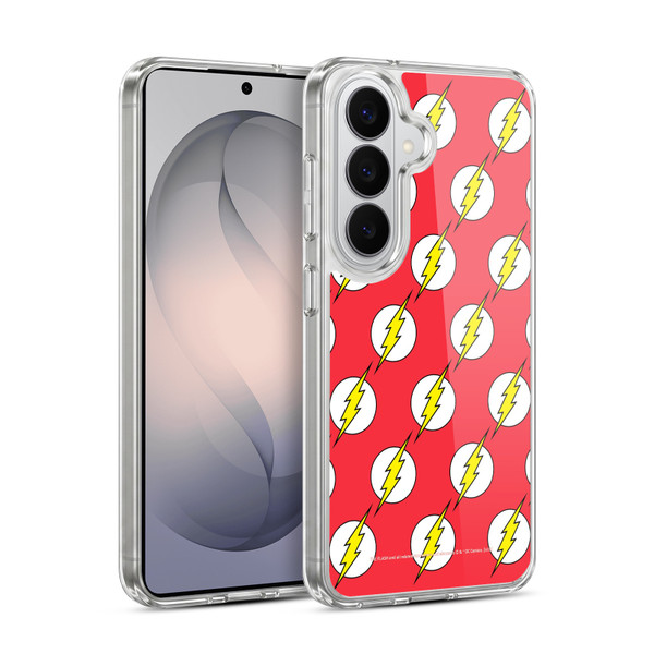 The Flash DC Comics Logo Pattern Soft Gel Case for Samsung Galaxy S26