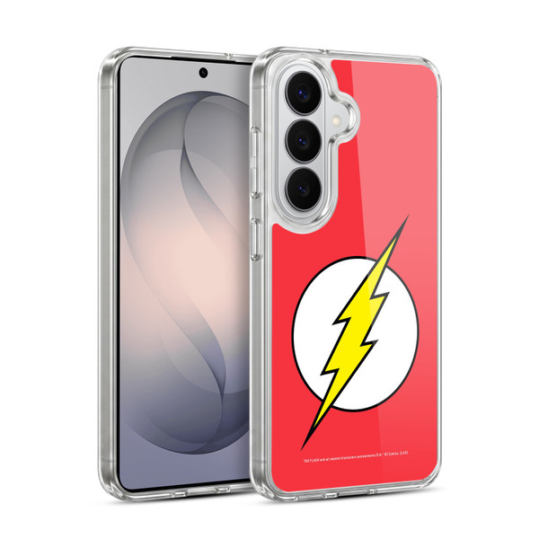The Flash DC Comics Logo Plain Soft Gel Case for Samsung Galaxy S26 Plus