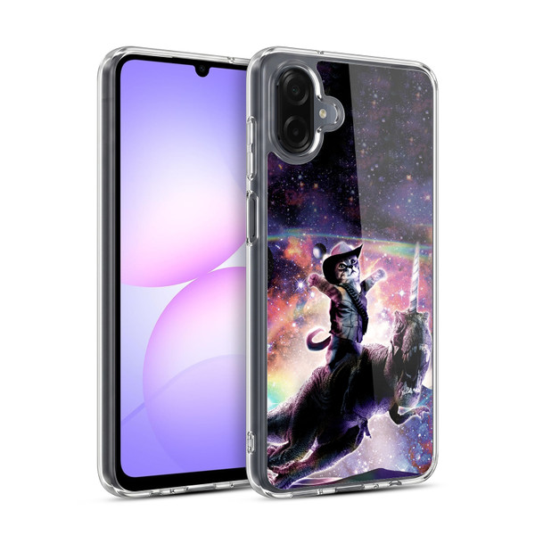 Random Galaxy Space Cat Dinosaur Unicorn Soft Gel Case for Samsung Galaxy A07 4G