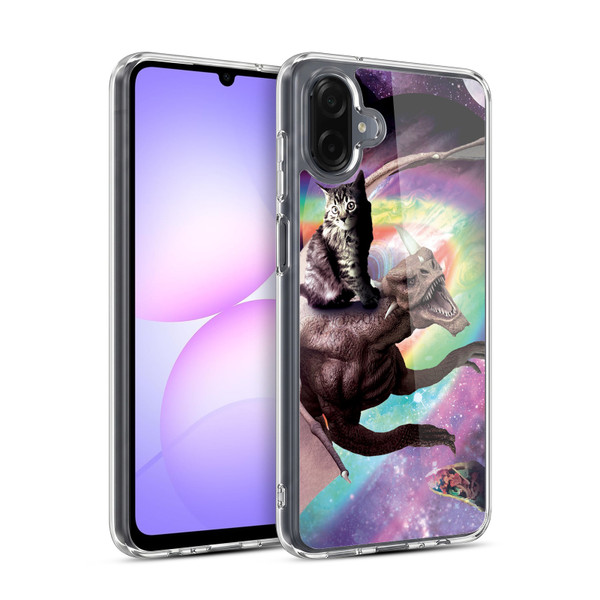 Random Galaxy Space Cat Galaxy Dragon Soft Gel Case for Samsung Galaxy A07 4G