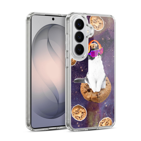 Random Galaxy Space Cat Dream Cookie Galaxy Soft Gel Case for Samsung Galaxy S26
