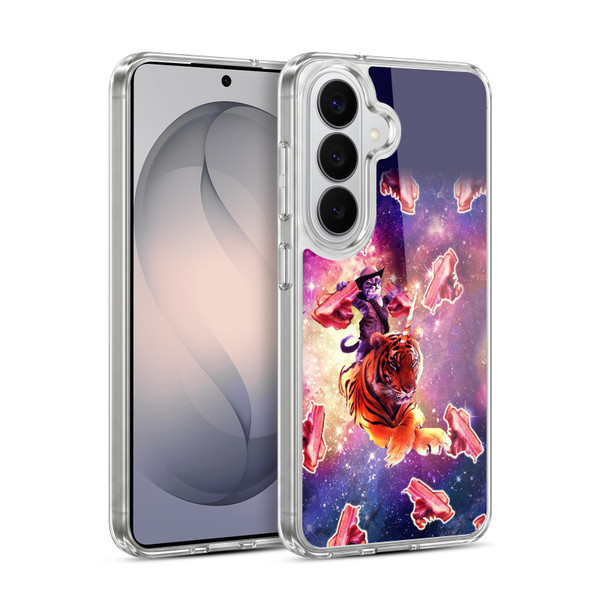 Random Galaxy Space Cat Tiger Unicorn With Bacons Soft Gel Case for Samsung Galaxy S26