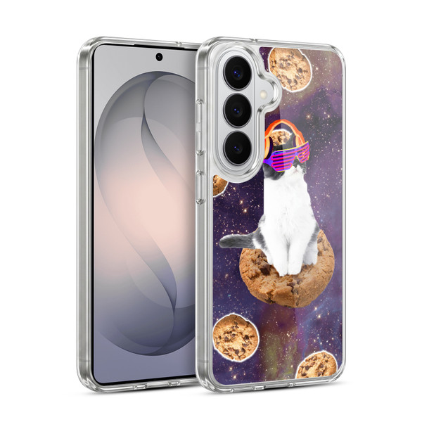 Random Galaxy Space Cat Dream Cookie Galaxy Soft Gel Case for Samsung Galaxy S26 Plus