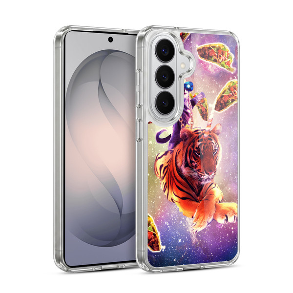 Random Galaxy Space Cat Tiger Unicorn & Tacos Soft Gel Case for Samsung Galaxy S26 Plus