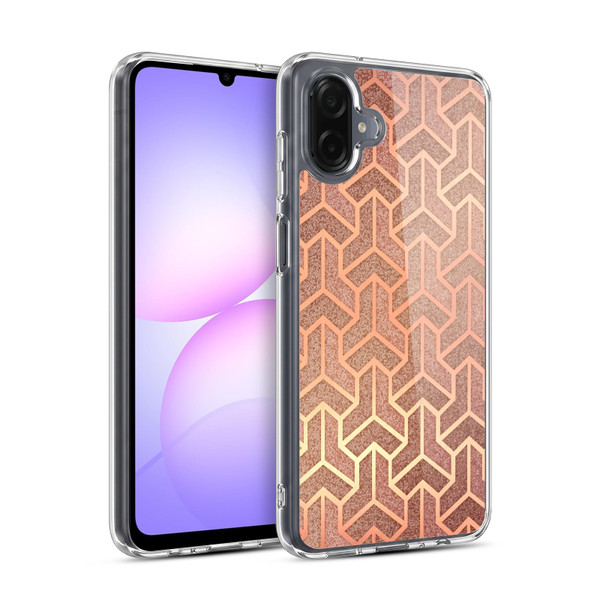 Head Case Designs Textured Art Deco Patterns Isometric Tile Soft Gel Case for Samsung Galaxy A07 4G