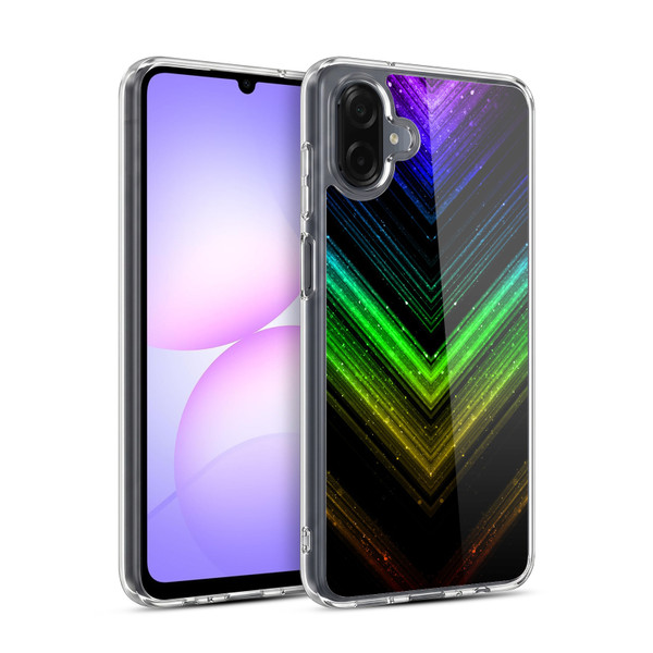 PLdesign Sparkly Metallic Rainbow Soft Gel Case for Samsung Galaxy A07 4G