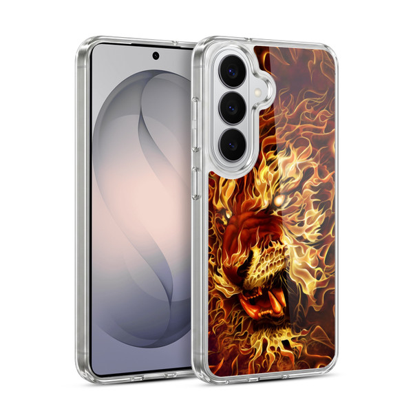 Tom Wood Fire Creatures Tiger Soft Gel Case for Samsung Galaxy S26 Plus