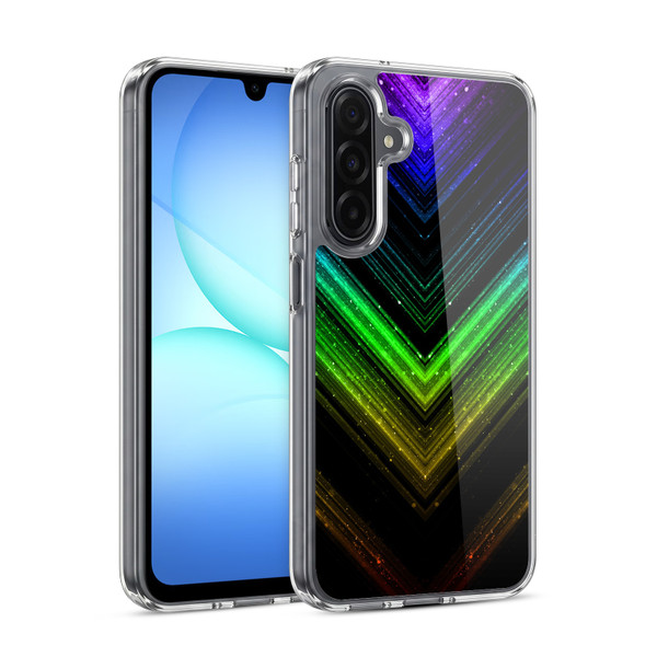 PLdesign Sparkly Metallic Rainbow Soft Gel Case for Samsung Galaxy A17 4G / 5G