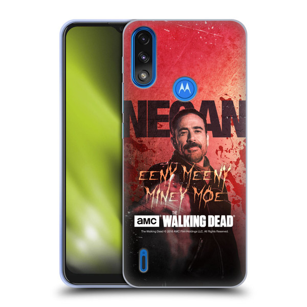 AMC The Walking Dead Negan Eeny Miney Coloured Soft Gel Case for Motorola Moto E7 Power / Moto E7i Power