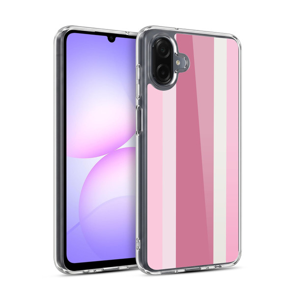 Head Case Designs Vertical Stripes Cotton Candy Soft Gel Case for Samsung Galaxy A07 4G