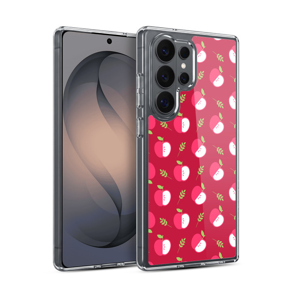 Head Case Designs Fruit Patterns Red Soft Gel Case for Samsung Galaxy S26 Ultra