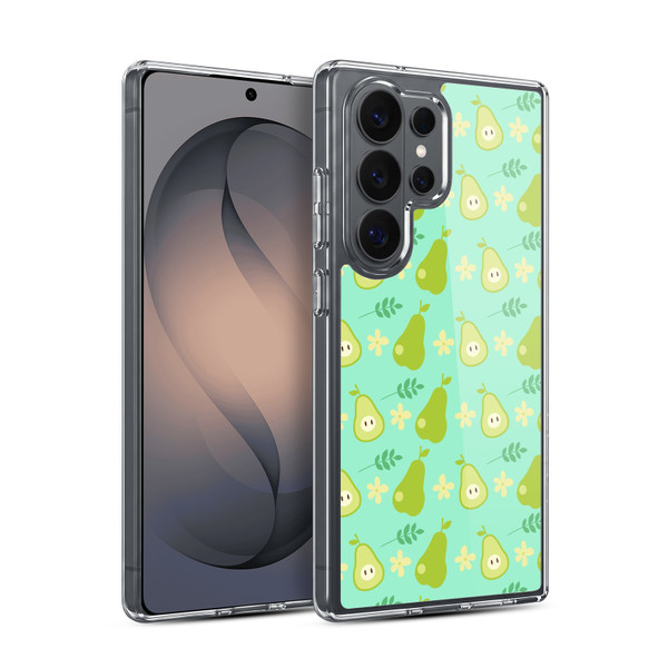 Head Case Designs Fruit Patterns Pears Soft Gel Case for Samsung Galaxy S26 Ultra