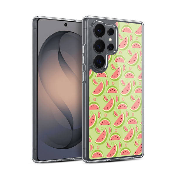 Head Case Designs Fruit Patterns Watermelons Soft Gel Case for Samsung Galaxy S26 Ultra
