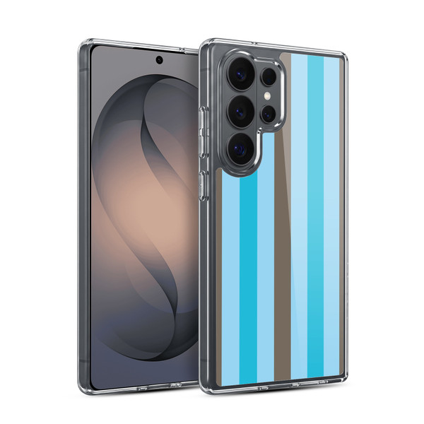 Head Case Designs Vertical Stripes Choco Bubblegum Soft Gel Case for Samsung Galaxy S26 Ultra