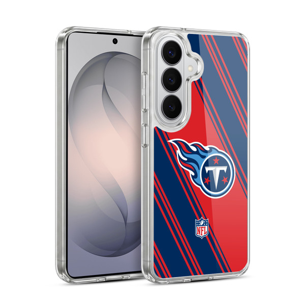 NFL Tennessee Titans Artwork Stripes Soft Gel Case for Samsung Galaxy S26