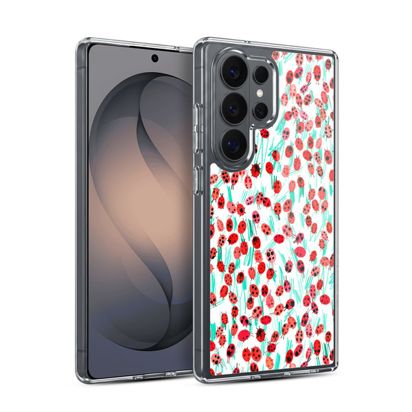 Ninola Patterns Ladybugs On Grass Soft Gel Case for Samsung Galaxy S26 Ultra