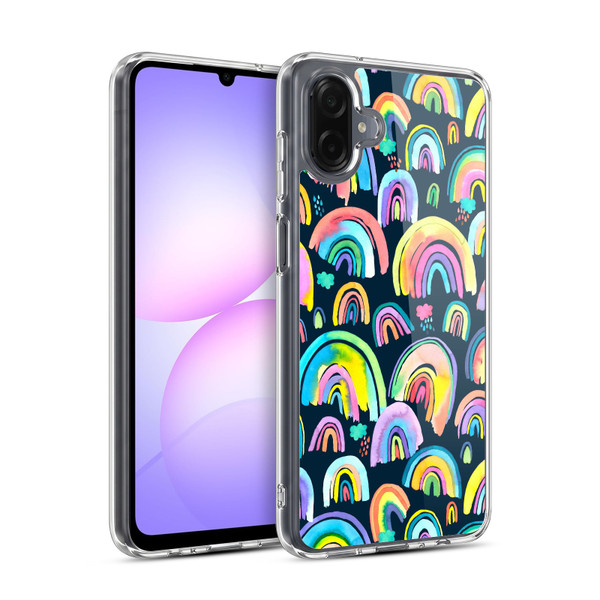 Ninola Patterns 4 New Rainbows Navy Multi Soft Gel Case for Samsung Galaxy A07 4G