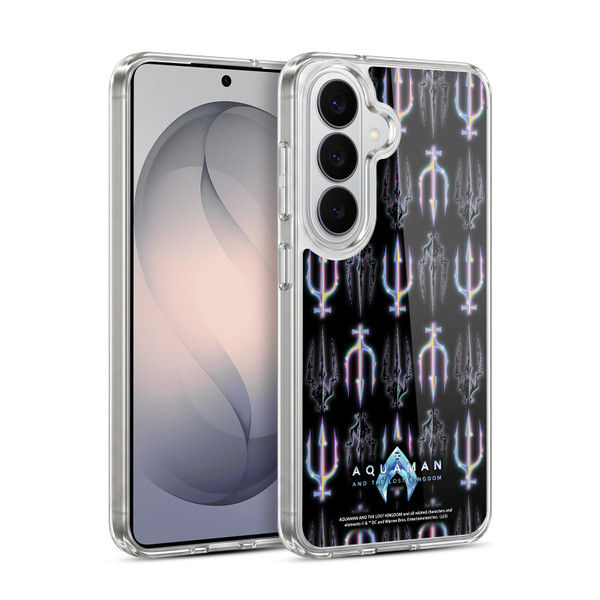 Aquaman And The Lost Kingdom Graphics Trident Pattern Soft Gel Case for Samsung Galaxy S26 Plus