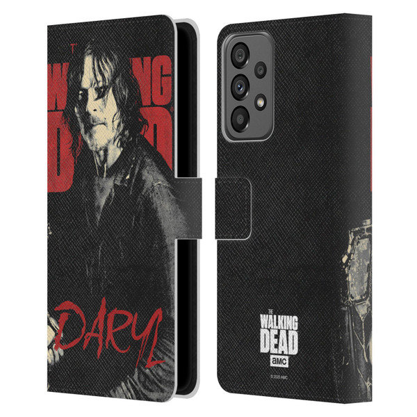 AMC The Walking Dead Season 10 Character Portraits Daryl Leather Book Wallet Case Cover For Samsung Galaxy A73 5G (2022)