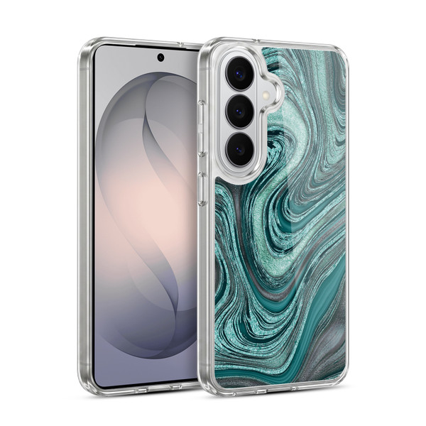 LebensArt Gemstone Marble Shiny River Soft Gel Case for Samsung Galaxy S26