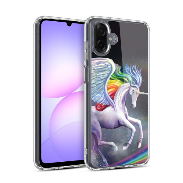 Rose Khan Unicorns Rainbow Dancer Soft Gel Case for Samsung Galaxy A07 4G