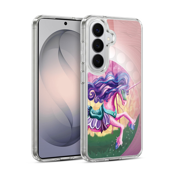 Rose Khan Unicorns Pink Spring Soft Gel Case for Samsung Galaxy S26
