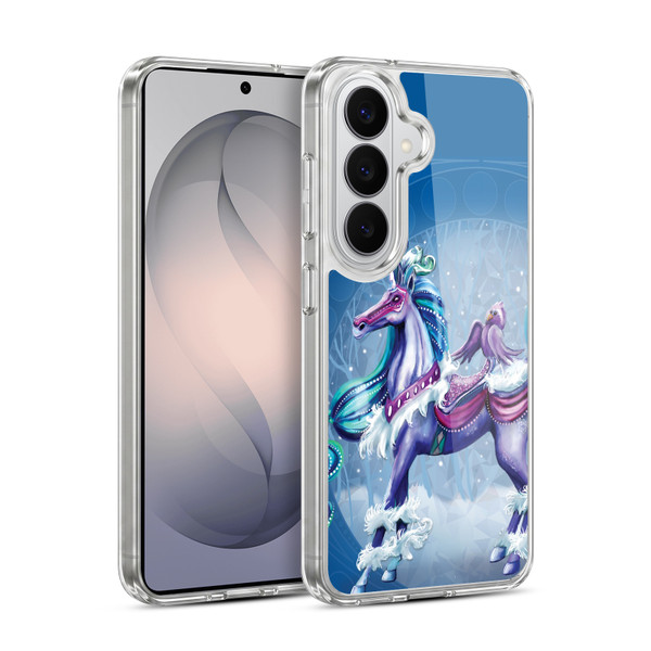 Rose Khan Unicorns Winter Blue Soft Gel Case for Samsung Galaxy S26