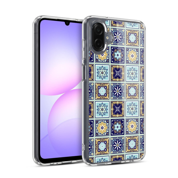 Cat Coquillette Patterns 6 Mexican Tile 2 Soft Gel Case for Samsung Galaxy A07 4G