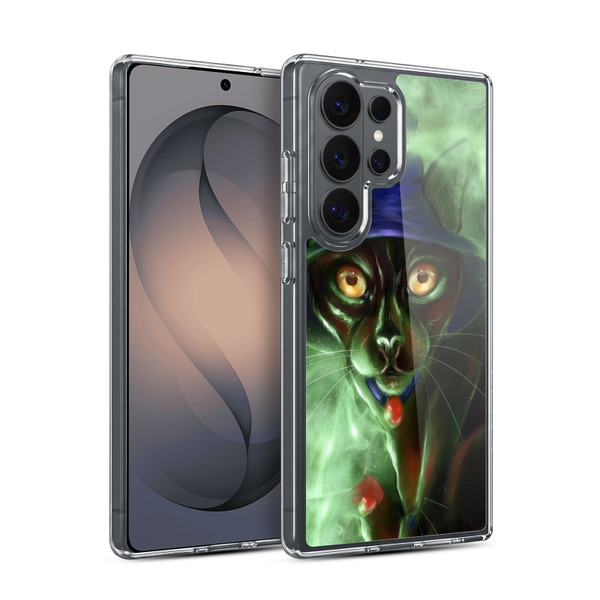 Ash Evans Black Cats Conjuring Magic Soft Gel Case for Samsung Galaxy S26 Ultra