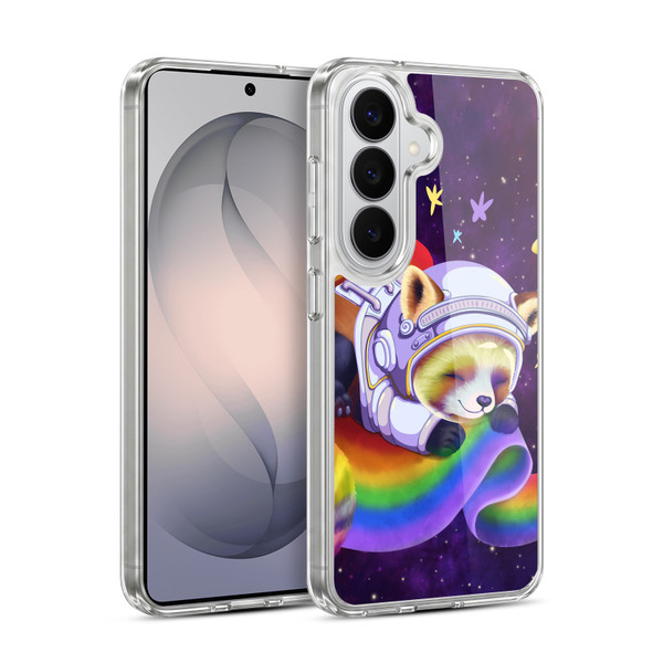 Carla Morrow Rainbow Animals Red Panda Sleeping Soft Gel Case for Samsung Galaxy S26 Plus