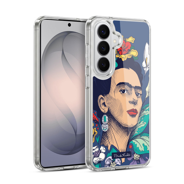 Frida Kahlo Sketch Flowers Soft Gel Case for Samsung Galaxy S26