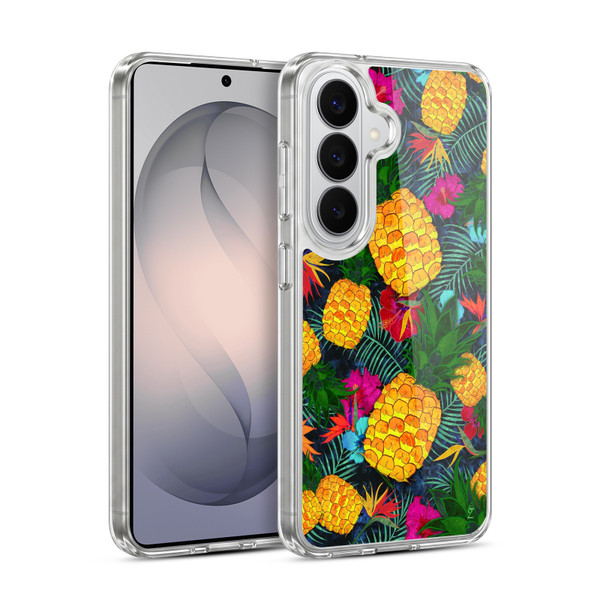 Suzan Lind Colours & Patterns Tropical Pineapple Soft Gel Case for Samsung Galaxy S26
