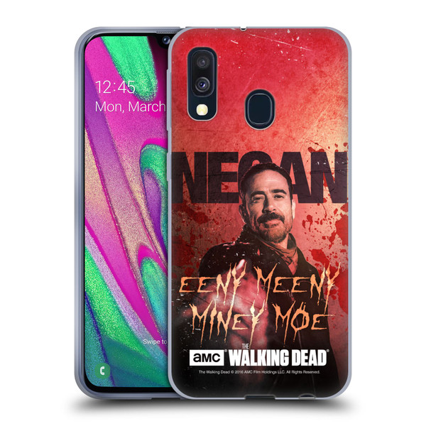 AMC The Walking Dead Negan Eeny Miney Coloured Soft Gel Case for Samsung Galaxy A40 (2019)