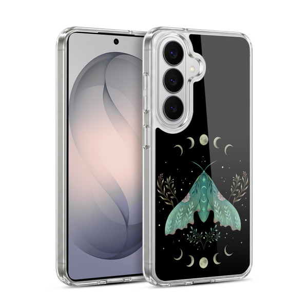 Episodic Drawing Illustration Animals Moon & Moth Soft Gel Case for Samsung Galaxy S26