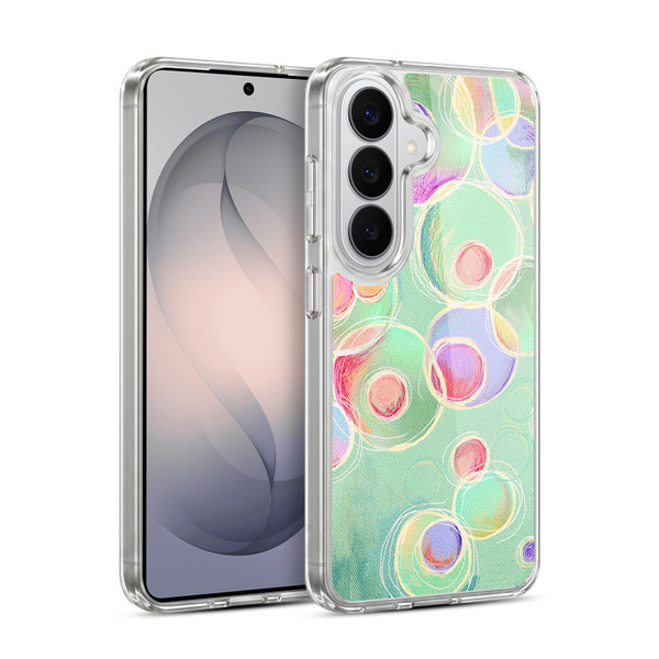 Micklyn Le Feuvre Patterns Iridescent Bubbles Soft Gel Case for Samsung Galaxy S26 Plus
