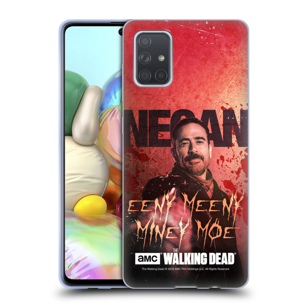AMC The Walking Dead Negan Eeny Miney Coloured Soft Gel Case for Samsung Galaxy A71 (2019)