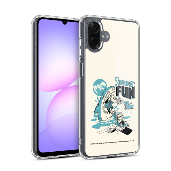 Tom and Jerry Illustration Summer Fun Soft Gel Case for Samsung Galaxy A07 4G