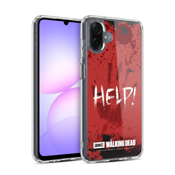 AMC The Walking Dead Quotes Help Soft Gel Case for Samsung Galaxy A07 4G