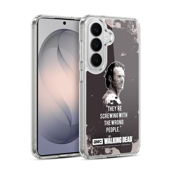 AMC The Walking Dead Quotes Rick Trap Soft Gel Case for Samsung Galaxy S26