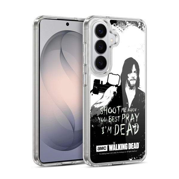 AMC The Walking Dead Quotes Daryl Shoot Soft Gel Case for Samsung Galaxy S26 Plus