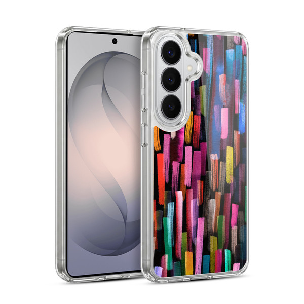 Ninola Summer Patterns Brushstrokes Black Soft Gel Case for Samsung Galaxy S26 Plus
