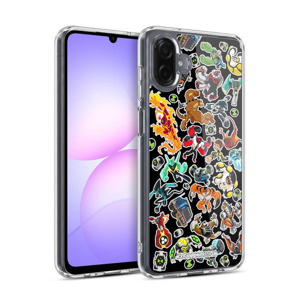 Ben 10: Animated Series Graphics Alien Pattern Soft Gel Case for Samsung Galaxy A07 4G