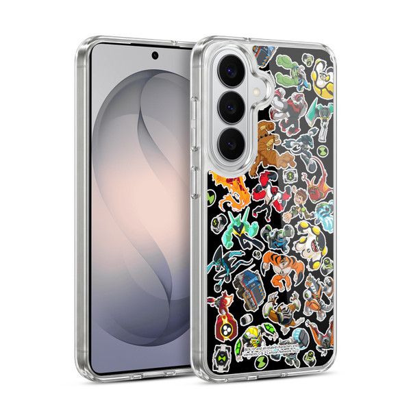 Ben 10: Animated Series Graphics Alien Pattern Soft Gel Case for Samsung Galaxy S26 Plus