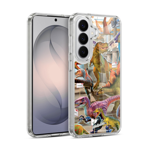 P.D. Moreno Dinosaur Scene Museum Soft Gel Case for Samsung Galaxy S26