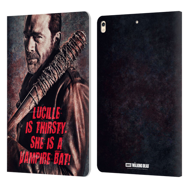 AMC The Walking Dead Negan Lucille Vampire Bat Leather Book Wallet Case Cover For Apple iPad Pro 10.5 (2017)
