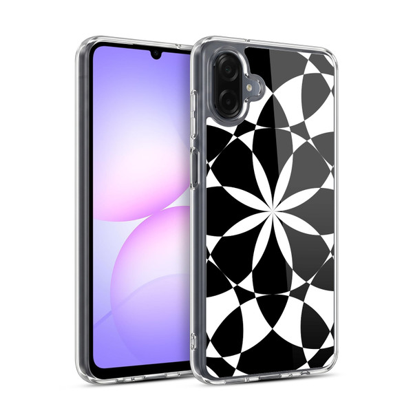 PLdesign Geometric Black And White Soft Gel Case for Samsung Galaxy A07 4G