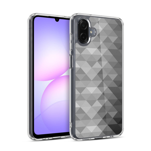 PLdesign Geometric Grayscale Triangle Soft Gel Case for Samsung Galaxy A07 4G