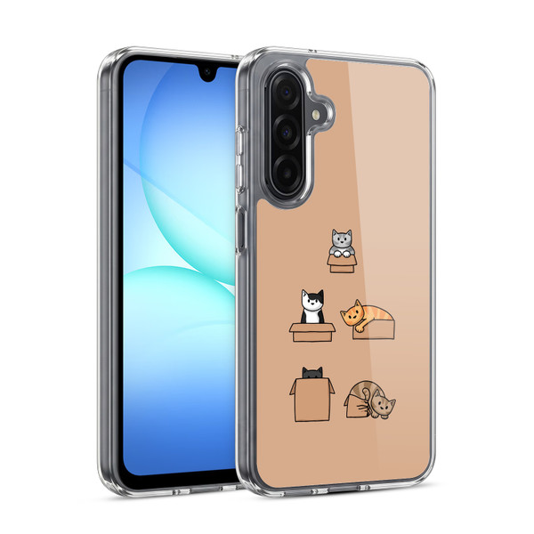 Beth Wilson Doodle Cats 2 Boxes Soft Gel Case for Samsung Galaxy A17 4G / 5G