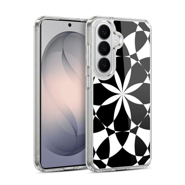 PLdesign Geometric Black And White Soft Gel Case for Samsung Galaxy S26